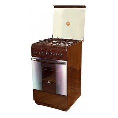 Газовая плита FLAMA FG 2424 B, газовая духовка, коричневый