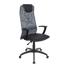 Кресло руководителя БЮРОКРАТ KB-8, на колесиках, сетка, серый [kb-8/dg/tw-12]