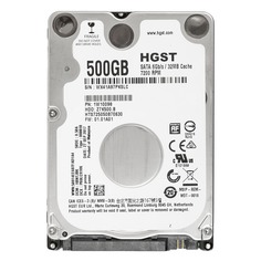 Жесткий диск HGST Travelstar Z7K500.B HTS725050B7E630, 500Гб, HDD, SATA III, 2.5&quot; [1w10098]