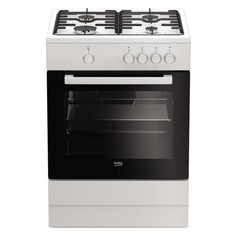 Газовая плита BEKO FFSG62000W, газовая духовка, белый
