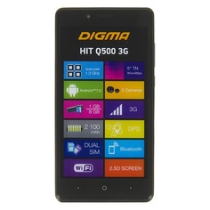 Смартфон DIGMA Q500 3G HIT, черный