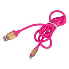 Кабель HARPER Lightning (m) - USB A(m), 1.0м, розовый [sch-530]