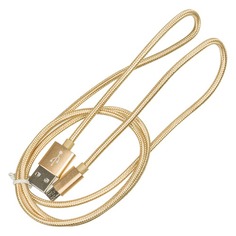 Кабель BURO Braided, USB A(m) - micro USB B (m), 1м, золотистый [bhp ret micusb-br]