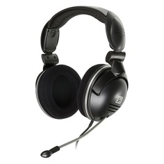 Наушники с микрофоном STEELSERIES 5H v2 USB, мониторы, черный [61001]