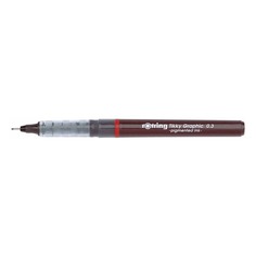 Ручка капиллярная Rotring Tikky Graphic (1904753) 0.3мм черные чернила