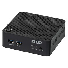 Неттоп MSI Cubi N-053XRU, Intel Celeron N3060, DDR3 4Гб, 128Гб(SSD), Intel HD Graphics 400, noOS, черный [9s6-b12011-053]