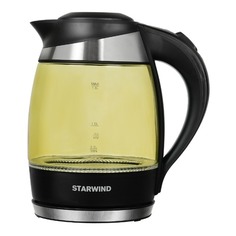 Чайник электрический STARWIND SKG2215, 2200Вт, желтый и черный