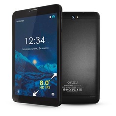 Планшет GINZZU GT-8105, 1GB, 8GB, 3G, Android 6.0 черный [00-00001048]
