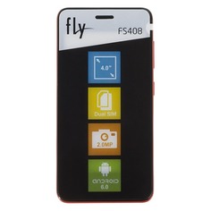 Смартфон FLY Stratus 8 FS408, красный