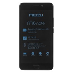 Смартфон MEIZU M6 Note 32Gb, M721H, черный