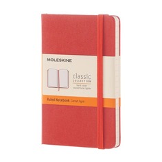 Блокнот Moleskine CLASSIC Pocket 90x140мм 192стр. линейка твердая обложка оранжевый