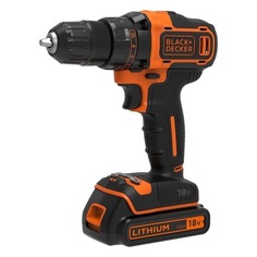 Дрель-шуруповерт BLACK & DECKER BDCDD186KB-QW, с двумя аккумуляторами