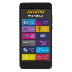 Смартфон DIGMA S513 4G VOX, черный