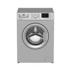 Стиральная машина BEKO WRE 55P2 BSS, фронтальная загрузка, серебристый