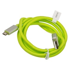 Кабель HAMA Color Line, micro USB B (m) - USB A(m), 1м, зеленый [00080514]