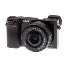 Фотоаппарат SONY Alpha A6000LB kit ( E PZ 16-50мм f/3.5-5.6 OSS), черный [ilce6000lb.cec]