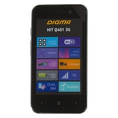 Смартфон DIGMA HIT 8Gb, Q401 3G, серый титан