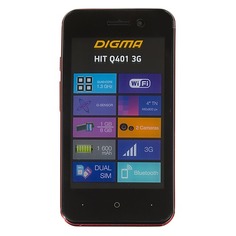 Смартфон DIGMA HIT 8Gb, Q401 3G, красный