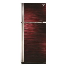 Холодильник SHARP SJ-GV58ARD, двухкамерный, красное стекло