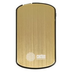 Внешний аккумулятор CACTUS CS-PBAS073-1650GD, 1650мAч, золотистый/черный