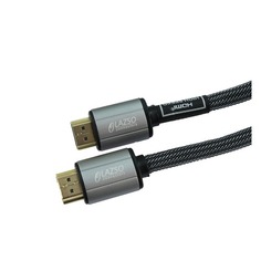 Кабель видео LAZSO WH-111-B, HDMI (m) - HDMI (m) , ver 2.0, 3м, GOLD черный Noname