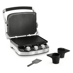 Электрогриль DELONGHI CGH912, серебристый и черный [0179415013] Delonghi