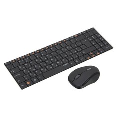 Комплект (клавиатура+мышь) RAPOO 9060, USB, беспроводной, черный [11340]