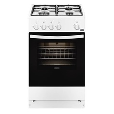 Газовая плита ZANUSSI ZCG9510S1W, газовая духовка, белый