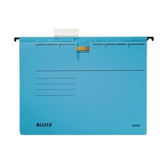 Папка подвесная Esselte Leitz Alpha 19840135 A4 картон синий со скоросшив.