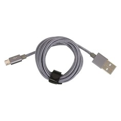 Кабель DEPPA Alum, micro USB B (m) - USB A(m), 1.2м, графитовый [72192]