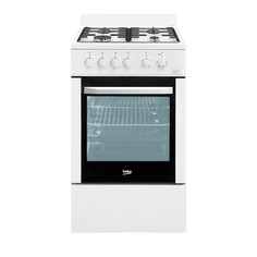 Газовая плита BEKO FFSS52000W, электрическая духовка, белый