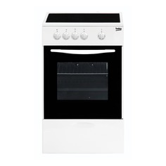 Электрическая плита BEKO FCS47002, стеклокерамика, белый