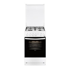 Газовая плита ZANUSSI ZCK9540G1W, электрическая духовка, белый