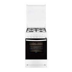 Газовая плита ZANUSSI ZCK9552G1W, электрическая духовка, белый