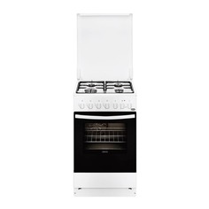 Газовая плита ZANUSSI ZCK9552G1W, электрическая духовка, белый