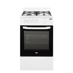 Газовая плита BEKO FFSG52000W, газовая духовка, белый