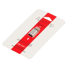 Адаптер REDLINE micro USB B (m) - USB Type-C (m), серебристый [ут000013668]