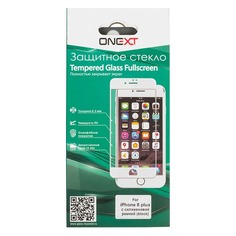Защитное стекло для экрана ONEXT для Apple iPhone 8 Plus, 1 шт, черный [41500]