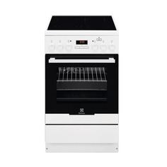 Электрическая плита ELECTROLUX EKC954908W, стеклокерамика, белый