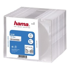 Коробка HAMA H-51165 Slim Box, 25шт., прозрачный [00051165]