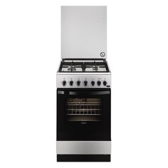 Газовая плита ZANUSSI ZCK9552H1X, электрическая духовка, нержавеющая сталь