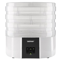 Сушилка для овощей и фруктов ZELMER ZFD2250W, белый, 4 поддона