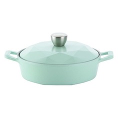 Сотейник FRYBEST Carat L24l, 2.7л, с крышкой, бирюзовый