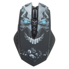 Мышь A4 Bloody R8 metal feet Skull design оптическая беспроводная USB, черный [r8 skull]