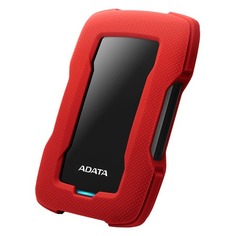 Внешний жесткий диск A-DATA DashDrive Durable HD330, 2Тб, красный [ahd330-2tu31-crd]