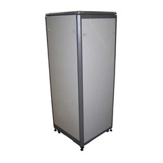 Шкаф коммутационный Lanmaster (TWT-CBE-42U-6X8) 42U 600x800мм пер.дв.стекл задн.дв.стал.лист 300кг с