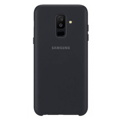 Чехол (клип-кейс) SAMSUNG Dual Layer Cover, для Samsung Galaxy A6+ (2018), черный [ef-pa605cbegru]