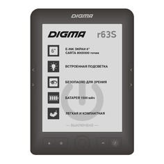 Электронная книга DIGMA R63S, 6&quot;, темно-серый