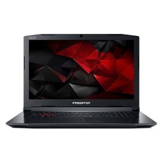Ноутбук ACER Predator Helios 300 PH317-52-78LY, 17.3&quot;, Intel Core i7 8750H 2.2ГГц, 16Гб, 1000Гб, 128Гб SSD, nVidia GeForce GTX 1050 Ti - 4096 Мб, Linux, NH.Q3EER.002, черный