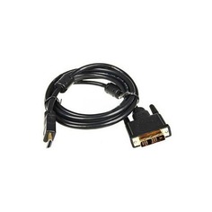 Кабель Buro HDMI (m)/DVI-D(m) 5м. феррит.кольца Позолоченные контакты черный (HDMI-19M-DVI-D-5M)